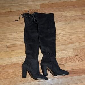Vince Camuto Black Over the Knee Boots